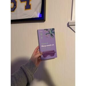 ASUTRA Silk Weighted Eye Mask for Sleep - Filled w/Lavender Buds & Flax Seeds